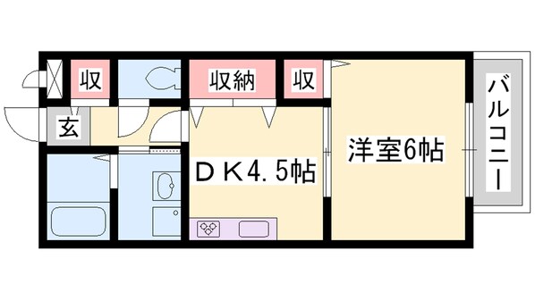 余部駅 徒歩20分 2階の物件間取画像